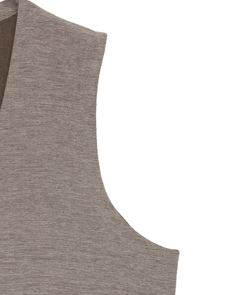 BRICK HOUSE by TOKYO SHIRT（ブリックハウス）の「【東京シャツ×gim(R) 】前身カットソー デニムライク ジレ（ベスト・メンズ・ブラウン/ブルー/ブラック・M/L/LL/XL）」の9枚目の写真