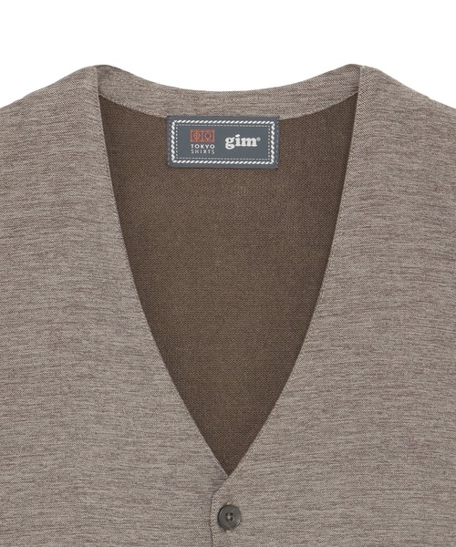 BRICK HOUSE by TOKYO SHIRT（ブリックハウス）の「【東京シャツ×gim(R) 】前身カットソー デニムライク ジレ（ベスト・メンズ・ブラウン/ブルー/ブラック・M/L/LL/XL）」の11枚目の写真