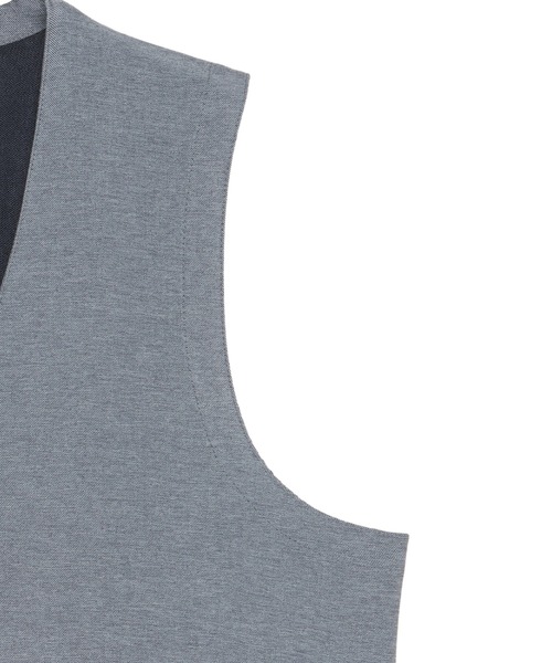 BRICK HOUSE by TOKYO SHIRT（ブリックハウス）の「【東京シャツ×gim(R) 】前身カットソー デニムライク ジレ（ベスト・メンズ・ブラウン/ブルー/ブラック・M/L/LL/XL）」の18枚目の写真