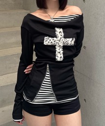 ZIPPER CLUB（ZIPPER CLUB ジッパークラブ）の「fuwafuwa zip layered top（Tシャツ/カットソー・メンズ）」