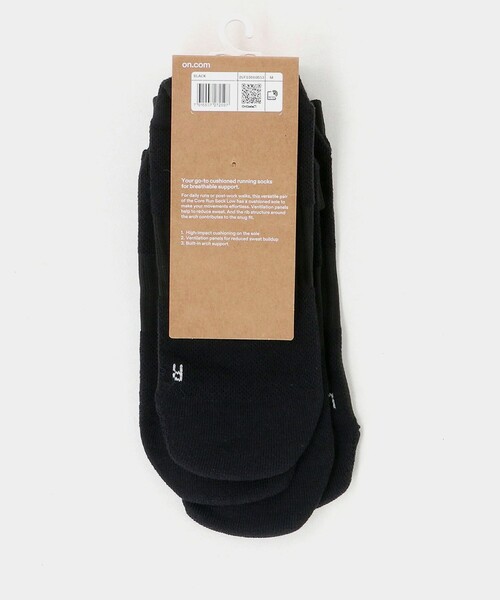 On(オン)の「<On>Core Run Sock Low 2P/2パック ローソックス(ソックス/靴下・メンズ・ブラック/ホワイト・M/S)」の20枚目の写真