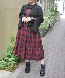 axes femme | レイヤード風ティアードワンピース(ワンピース)