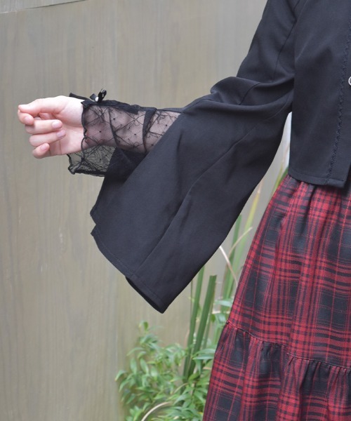 axes femme(アクシーズファム)の「レイヤード風ティアードワンピース(ワンピース・レディース・ネイビー/ブラック/ワイン・FREE)」の10枚目の写真