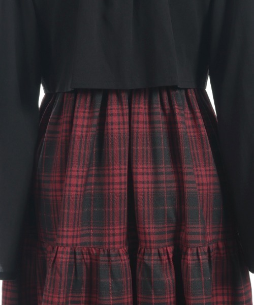 axes femme(アクシーズファム)の「レイヤード風ティアードワンピース(ワンピース・レディース・ネイビー/ブラック/ワイン・FREE)」の11枚目の写真