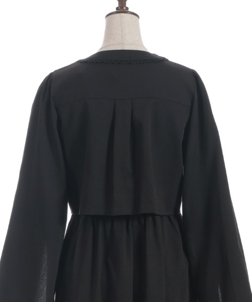 axes femme(アクシーズファム)の「レイヤード風ティアードワンピース(ワンピース・レディース・ネイビー/ブラック/ワイン・FREE)」の15枚目の写真