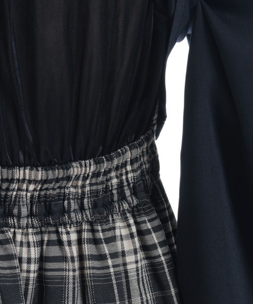 axes femme(アクシーズファム)の「レイヤード風ティアードワンピース(ワンピース・レディース・ネイビー/ブラック/ワイン・FREE)」の13枚目の写真