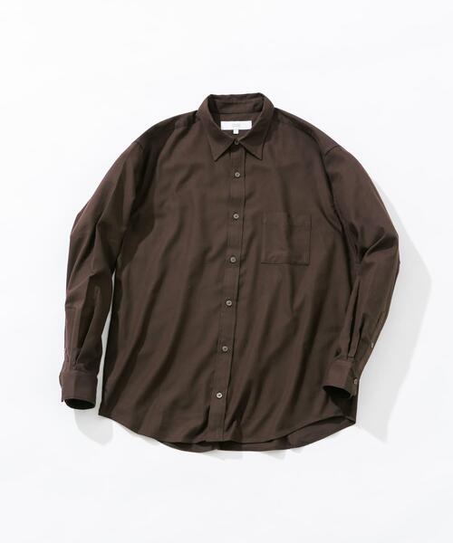 URBAN RESEARCH ROSSO MEN(アーバンリサーチロッソメン)の「『蓄熱 / XLサイズあり』アーバンリラックスサーモネルレギュラーシャツ(シャツ/ブラウス・メンズ・アイボリー/ブラック/ライトグレー/ダークブラウン/インディゴブルー/ネイビー・SMALL/MEDIUM/LARGE/X-LARGE)」の4枚目の写真