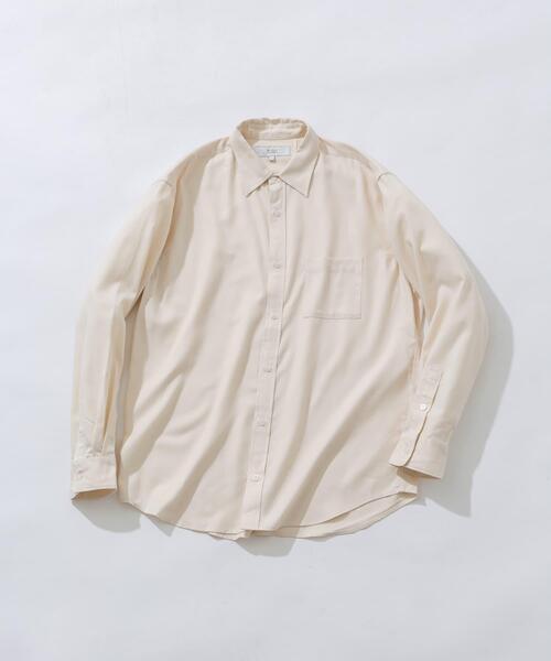 URBAN RESEARCH ROSSO MEN(アーバンリサーチロッソメン)の「『蓄熱 / XLサイズあり』アーバンリラックスサーモネルレギュラーシャツ(シャツ/ブラウス・メンズ・アイボリー/ブラック/ライトグレー/ダークブラウン/インディゴブルー/ネイビー・SMALL/MEDIUM/LARGE/X-LARGE)」の11枚目の写真