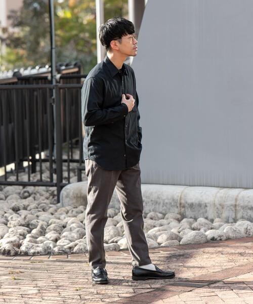 URBAN RESEARCH ROSSO MEN(アーバンリサーチロッソメン)の「『蓄熱 / XLサイズあり』アーバンリラックスサーモネルレギュラーシャツ(シャツ/ブラウス・メンズ・アイボリー/ブラック/ライトグレー/ダークブラウン/インディゴブルー/ネイビー・SMALL/MEDIUM/LARGE/X-LARGE)」の15枚目の写真