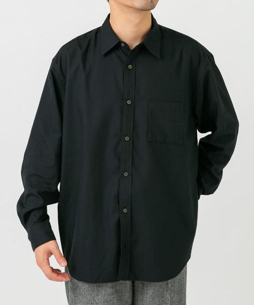 URBAN RESEARCH ROSSO MEN(アーバンリサーチロッソメン)の「『蓄熱 / XLサイズあり』アーバンリラックスサーモネルレギュラーシャツ(シャツ/ブラウス・メンズ・アイボリー/ブラック/ライトグレー/ダークブラウン/インディゴブルー/ネイビー・SMALL/MEDIUM/LARGE/X-LARGE)」の18枚目の写真