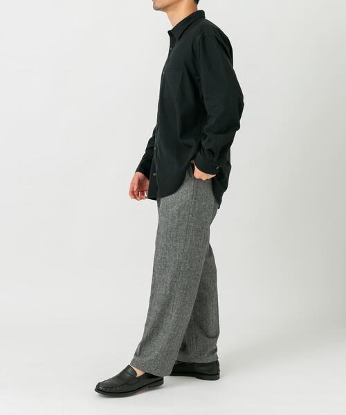 URBAN RESEARCH ROSSO MEN(アーバンリサーチロッソメン)の「『蓄熱 / XLサイズあり』アーバンリラックスサーモネルレギュラーシャツ(シャツ/ブラウス・メンズ・アイボリー/ブラック/ライトグレー/ダークブラウン/インディゴブルー/ネイビー・SMALL/MEDIUM/LARGE/X-LARGE)」の22枚目の写真