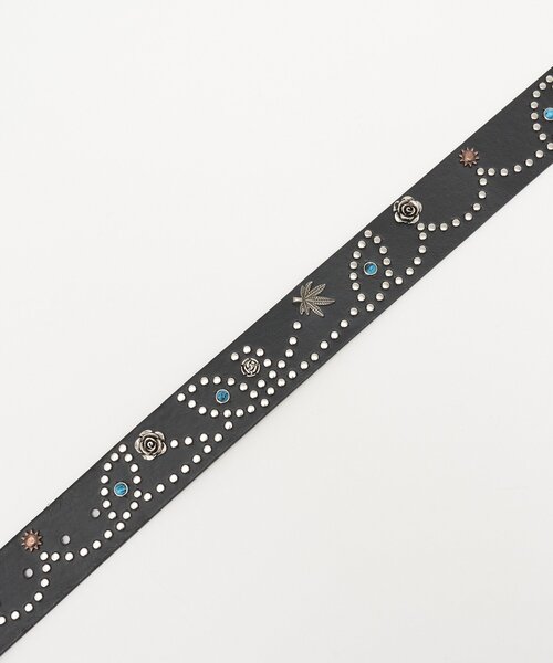 CIAOPANIC（チャオパニック）の「ヴィンテージライクスタッズベルト（ベルト・メンズ・ブラック・FREE）」の5枚目の写真