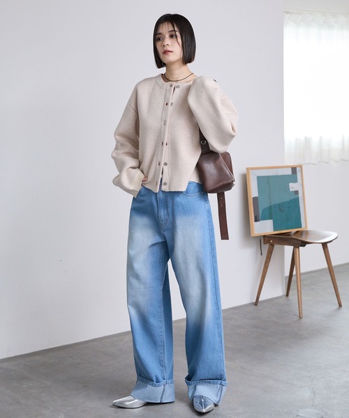 セール】<速乾・ウォッシャブル>ヴィンテージライク ロールアップ ハイ