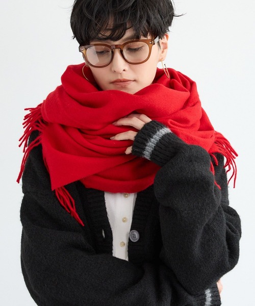 TWEED MILL(ツイードミル)の「BARNYARDSTORM / TWEEDMILL(ツイードミル)ストール【WEB限定カラー】【YouTube「i.style closet」紹介アイテム】(ストール/ショール・レディース・ブルー/ブラウン/レッド/レッド系その他/ベージュ・FREE)」の5枚目の写真