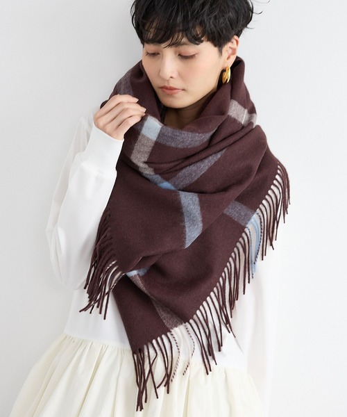 TWEED MILL(ツイードミル)の「BARNYARDSTORM / TWEEDMILL(ツイードミル)ストール【WEB限定カラー】【YouTube「i.style closet」紹介アイテム】(ストール/ショール・レディース・ブルー/ブラウン/レッド/レッド系その他/ベージュ・FREE)」の9枚目の写真