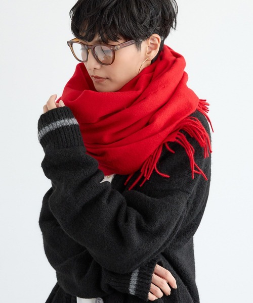 TWEED MILL(ツイードミル)の「BARNYARDSTORM / TWEEDMILL(ツイードミル)ストール【WEB限定カラー】【YouTube「i.style closet」紹介アイテム】(ストール/ショール・レディース・ブルー/ブラウン/レッド/レッド系その他/ベージュ・FREE)」の12枚目の写真