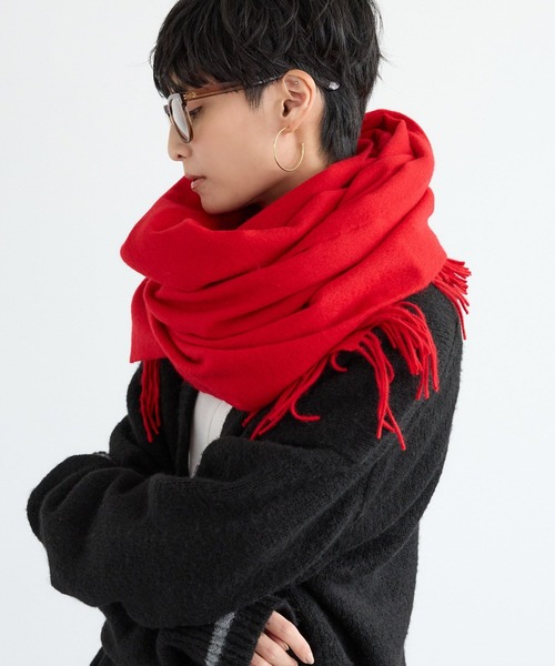 TWEED MILL(ツイードミル)の「BARNYARDSTORM / TWEEDMILL(ツイードミル)ストール【WEB限定カラー】【YouTube「i.style closet」紹介アイテム】(ストール/ショール・レディース・ブルー/ブラウン/レッド/レッド系その他/ベージュ・FREE)」の14枚目の写真