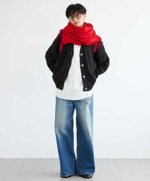 TWEED MILL(ツイードミル)の「BARNYARDSTORM / TWEEDMILL(ツイードミル)ストール【WEB限定カラー】【YouTube「i.style closet」紹介アイテム】(ストール/ショール・レディース・ブルー/ブラウン/レッド/レッド系その他/ベージュ・FREE)」の15枚目の写真