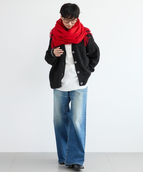 TWEED MILL(ツイードミル)の「BARNYARDSTORM / TWEEDMILL(ツイードミル)ストール【WEB限定カラー】【YouTube「i.style closet」紹介アイテム】(ストール/ショール・レディース・ブルー/ブラウン/レッド/レッド系その他/ベージュ・FREE)」の16枚目の写真