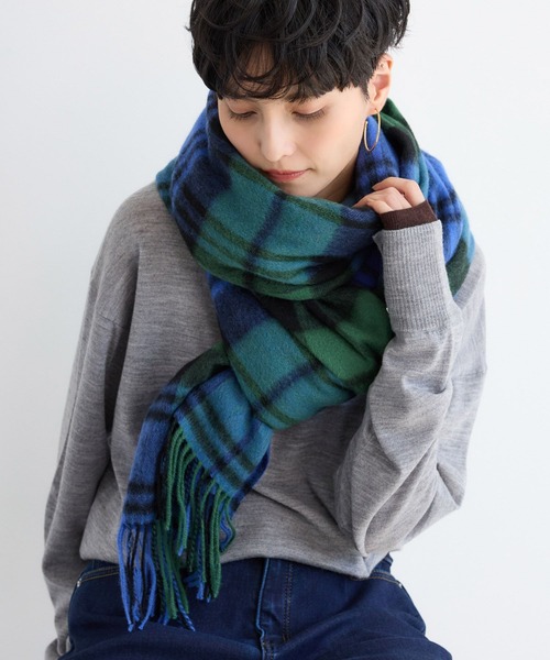 TWEED MILL(ツイードミル)の「BARNYARDSTORM / TWEEDMILL(ツイードミル)ストール【WEB限定カラー】【YouTube「i.style closet」紹介アイテム】(ストール/ショール・レディース・ブルー/ブラウン/レッド/レッド系その他/ベージュ・FREE)」の18枚目の写真