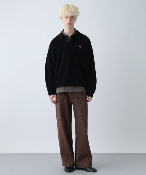 HARE(ハレ)の「NEOカーブデニムパンツ(HARE)(デニムパンツ・メンズ・ブラウン/ブラック・SMALL/MEDIUM)」の6枚目の写真