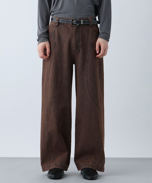 HARE(ハレ)の「NEOカーブデニムパンツ(HARE)(デニムパンツ・メンズ・ブラウン/ブラック・SMALL/MEDIUM)」の8枚目の写真