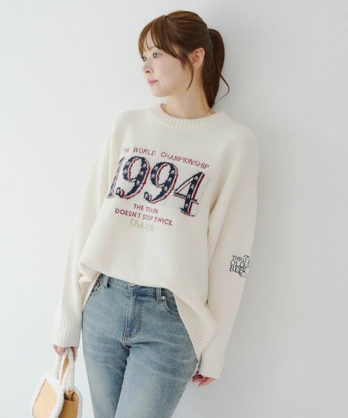 Another Branch olive des olive（アナザーブランチオリーブデオリーブ）の「USAニット（ニット/セーター・レディース・アイボリー/その他1/ネイビー/その他2・FREE）」の22枚目の写真