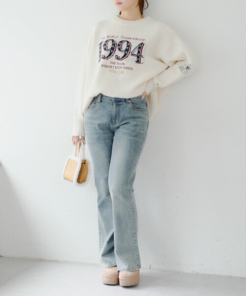 Another Branch olive des olive（アナザーブランチオリーブデオリーブ）の「USAニット（ニット/セーター・レディース・アイボリー/その他1/ネイビー/その他2・FREE）」の20枚目の写真