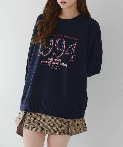 Another Branch olive des olive（アナザーブランチオリーブデオリーブ）の「USAニット（ニット/セーター・レディース・アイボリー/その他1/ネイビー/その他2・FREE）」の19枚目の写真