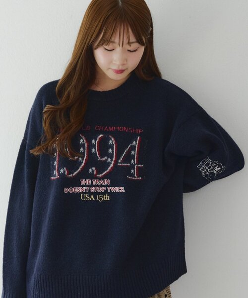 Another Branch olive des olive（アナザーブランチオリーブデオリーブ）の「USAニット（ニット/セーター・レディース・アイボリー/その他1/ネイビー/その他2・FREE）」の18枚目の写真