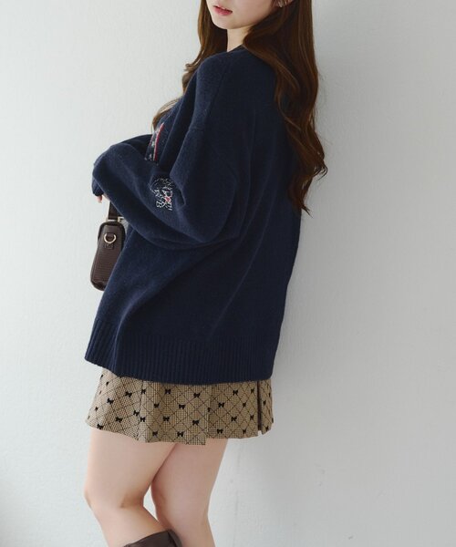 Another Branch olive des olive（アナザーブランチオリーブデオリーブ）の「USAニット（ニット/セーター・レディース・アイボリー/その他1/ネイビー/その他2・FREE）」の17枚目の写真