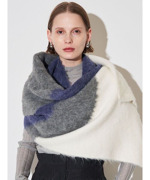 ELENDEEK(エレンディーク)の「マルチカラーストール(ストール/ショール・レディース・ブルー/ブラウン・FREE)」の10枚目の写真