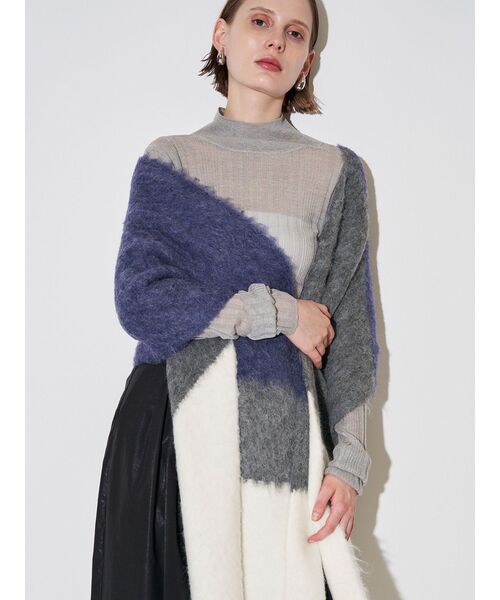 ELENDEEK(エレンディーク)の「マルチカラーストール(ストール/ショール・レディース・ブルー/ブラウン・FREE)」の12枚目の写真