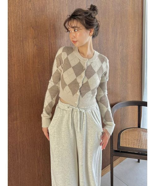 SNIDEL（スナイデル）の「アーガイルニットアンサンブル（ニット