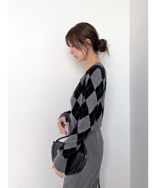 アーガイルニットアンサンブル（ニット/セーター）｜SNIDEL