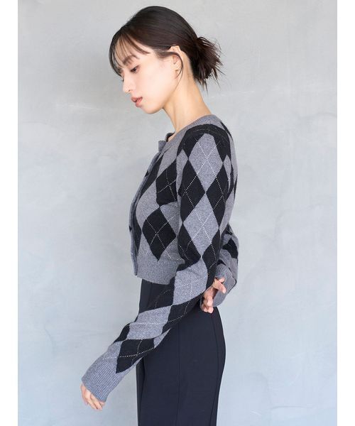 アーガイルニットアンサンブル セール】アーガイルニットアンサンブル（ニット/セーター）｜SNIDEL