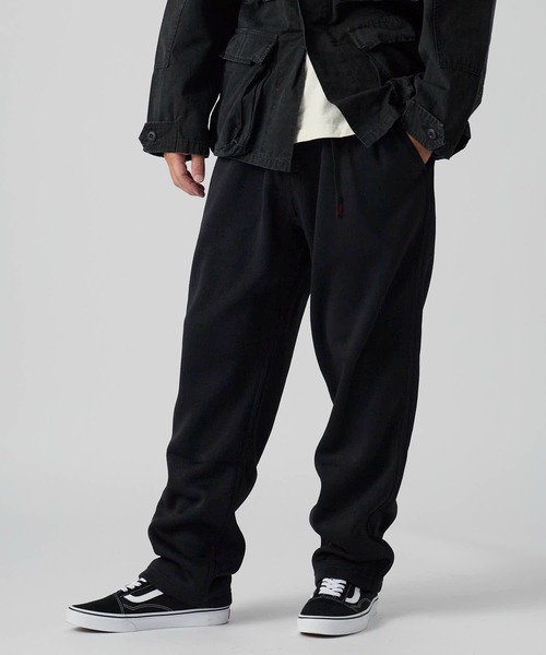 Gramicci(グラミチ)の「Gramicci/グラミチ BONDING KNIT FLEECE EAZY TAPERED PANT ニットフリース イージーテーパードパンツ(スウェットパンツ・メンズ・ヘザーチャコール/ヘザーグレー/オートミール/チャコール/オリーブ/ブラック・S/XXL/XL/L/M)」の2枚目の写真