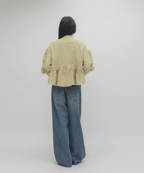 KBF（ケイビーエフ）の「アシンメトリースイッチングブラウス（シャツ/ブラウス・レディース・イエロー系その他/アイボリー/チャコールグレー・ONE）」の17枚目の写真