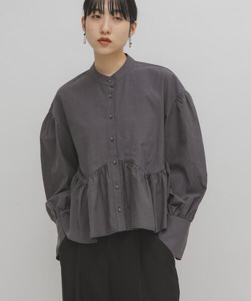 KBF（ケイビーエフ）の「アシンメトリースイッチングブラウス（シャツ/ブラウス・レディース・イエロー系その他/アイボリー/チャコールグレー・ONE）」の20枚目の写真