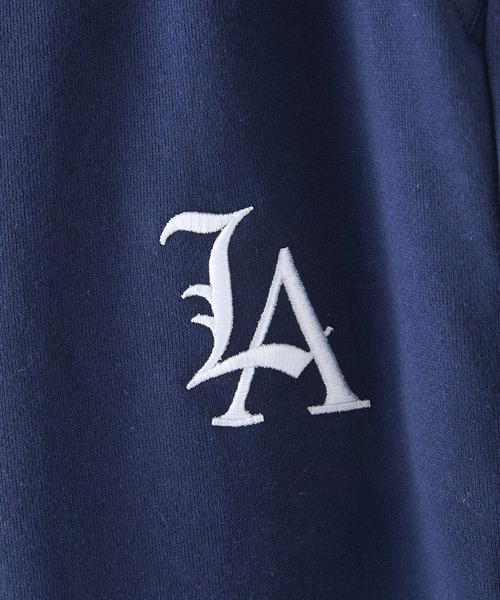 SAVIER(サビアー)の「【SAVIER:サビアー】LAロゴ刺繍 スウェットパンツ【セットアップ可能】(スウェットパンツ・メンズ・ネイビー/杢グレー/ブラック・MEDIUM/LARGE)」の7枚目の写真