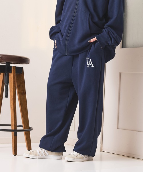SAVIER(サビアー)の「【SAVIER:サビアー】LAロゴ刺繍 スウェットパンツ【セットアップ可能】(スウェットパンツ・メンズ・ネイビー/杢グレー/ブラック・MEDIUM/LARGE)」の17枚目の写真