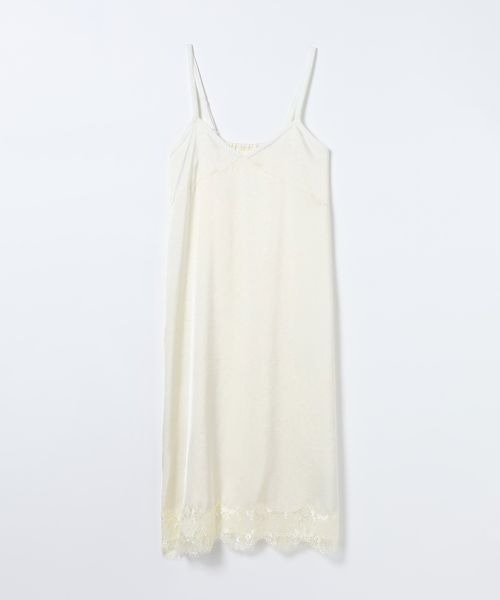 レーストリムサテンキャミドレス/604736（ワンピース）｜JEANASIS