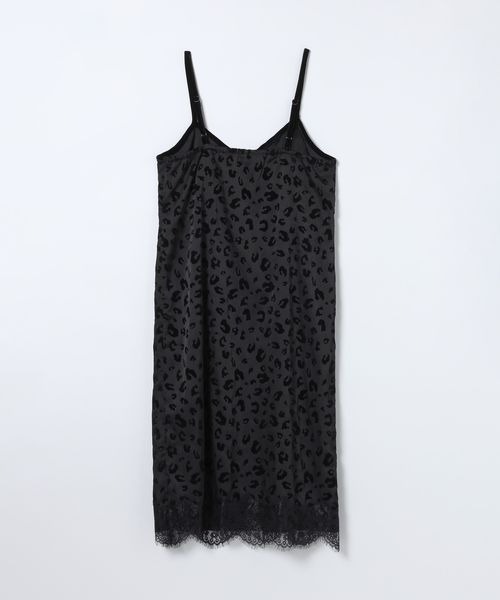 JEANASIS（ジーナシス）の「レーストリムサテンキャミドレス/604736（ワンピース・レディース・オフホワイト/ブラック系その他・FREE）」の3枚目の写真