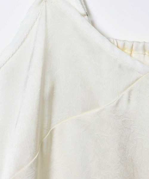 JEANASIS（ジーナシス）の「レーストリムサテンキャミドレス/604736（ワンピース・レディース・オフホワイト/ブラック系その他・FREE）」の10枚目の写真