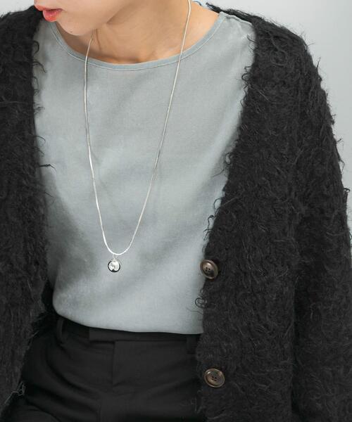URBAN RESEARCH ROSSO WOMEN(アーバンリサーチ ロッソ)の「CHIGNON オーバル&ボールTOPネックレス(ネックレス・レディース・シルバー/ゴールド・FREE)」の4枚目の写真