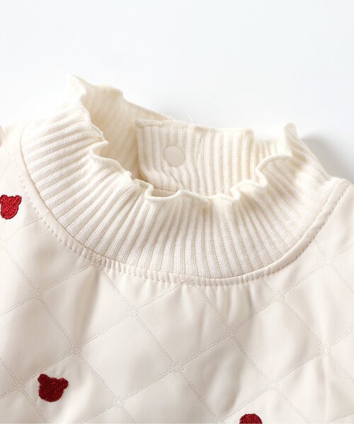 apres les cours(アプレレクール)の「tiny bear キルト刺繍ワンピース(ワンピース・キッズ・アイボリー・80/90/100/110/120)」の10枚目の写真