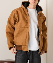 Carhartt（カーハート）の「【Carhartt/カーハート】 【タフなワークウェアらしく、長く付き合える一着】フランネル ダックアクティブパーカー J140 ヘビーウェイトコットンダック 中綿キルティング ゆったり ユニセックス（ブルゾン）」