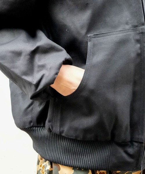 Carhartt（カーハート）の「【Carhartt/カーハート】 フランネル ダックアクティブパーカー J140（ブルゾン・メンズ・ブラック・LARGE/X-LARGE/MEDIUM）」の11枚目の写真