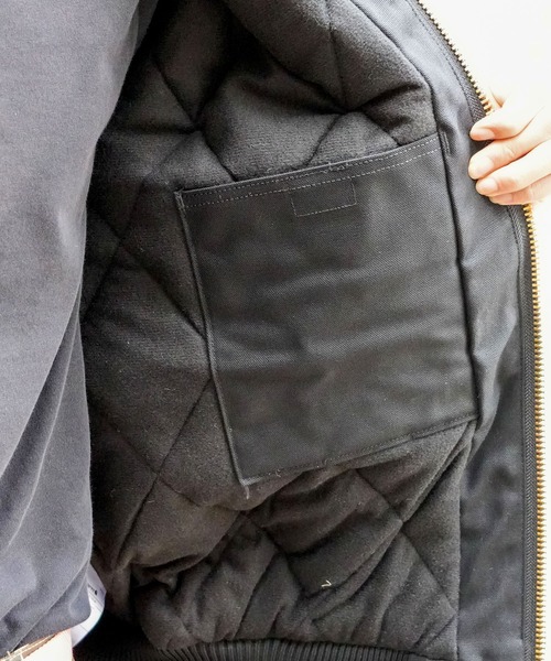 Carhartt（カーハート）の「【Carhartt/カーハート】 フランネル ダックアクティブパーカー J140（ブルゾン・メンズ・ブラック・LARGE/X-LARGE/MEDIUM）」の10枚目の写真