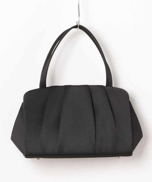 CARETTE(カレット)の「タックデザイン ブラックバッグ【喪服 礼服 ブラックフォーマル】(ハンドバッグ・レディース・ブラック・FREE)」の12枚目の写真